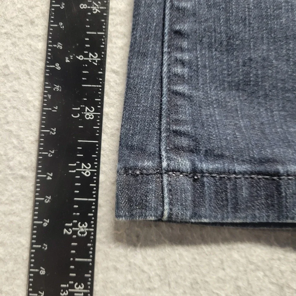 Pilcro and the Letterpress Flare Jeans Dark Wash Mid Rise Denim Size 24